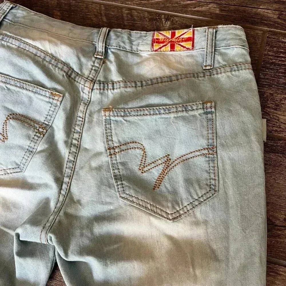 Machine Pour Neuf Jeans Women's Size 27 US - Distressed - Heavy Wash - Cuffed - Picture 4 of 8